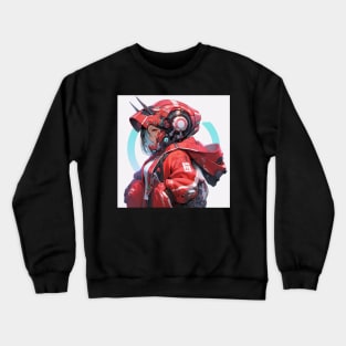 Red Anime PIlot Crewneck Sweatshirt